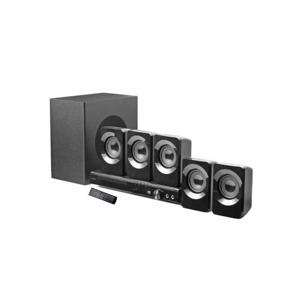 Inovalley Home cinéma 5.1 avec caisson de basse - INOVALLEY - Bluetooth - Fonction lecteur DVD