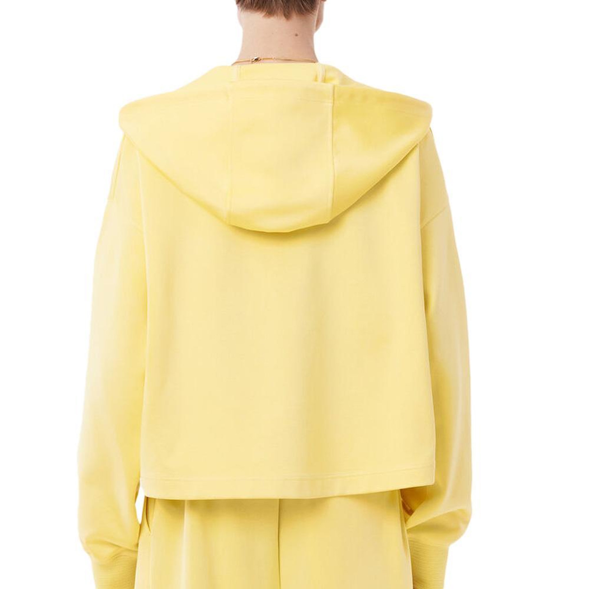 Voir la diapositive 3 : Lacoste Sweat jaune femme lacoste runway oversized