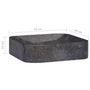 Voir la diapositive 6 : VIDAXL Lavabo Noir 40x40x10 cm Marbre