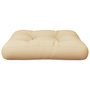 Voir la diapositive 4 : VIDAXL Coussin de palette beige 50x50x12 cm tissu