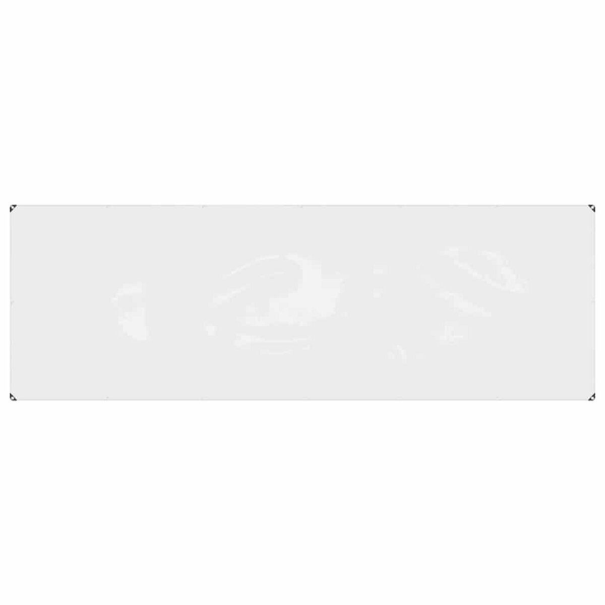 VIDAXL Bache transparente avec œillets 1x3 m PVC