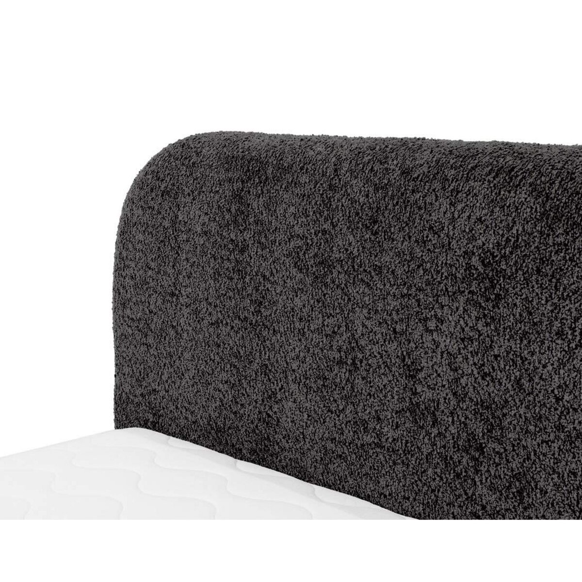 BEST MOBILIER Orane - lit coffre - 140x200 cm - en tissu bouclette