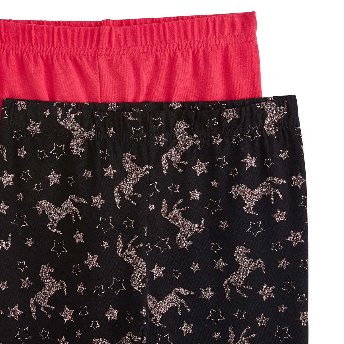 IN EXTENSO Lot de 2 leggings licornes fille