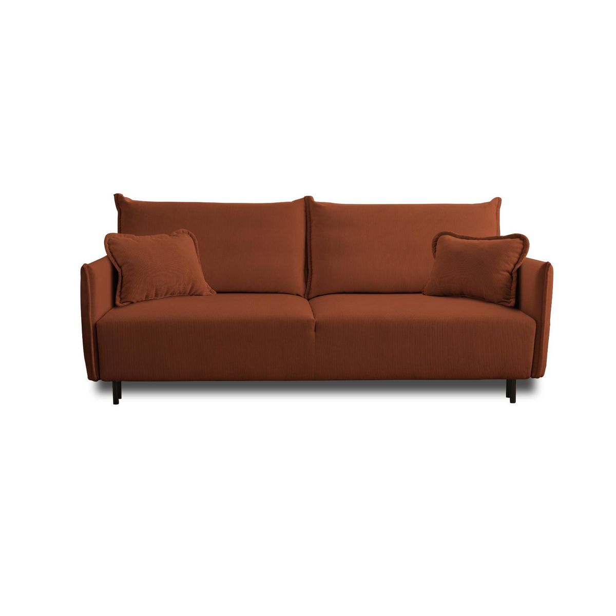 LISA DESIGN Valentina - canapé 3 places convertible - avec coffre - en velours côtelé - style contemporain