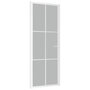 Voir la diapositive 2 : VIDAXL Porte interieure 83x201,5 cm Blanc Verre mat et aluminium