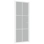 Voir la diapositive 2 : VIDAXL Porte interieure 83x201,5 cm Blanc Verre mat et aluminium