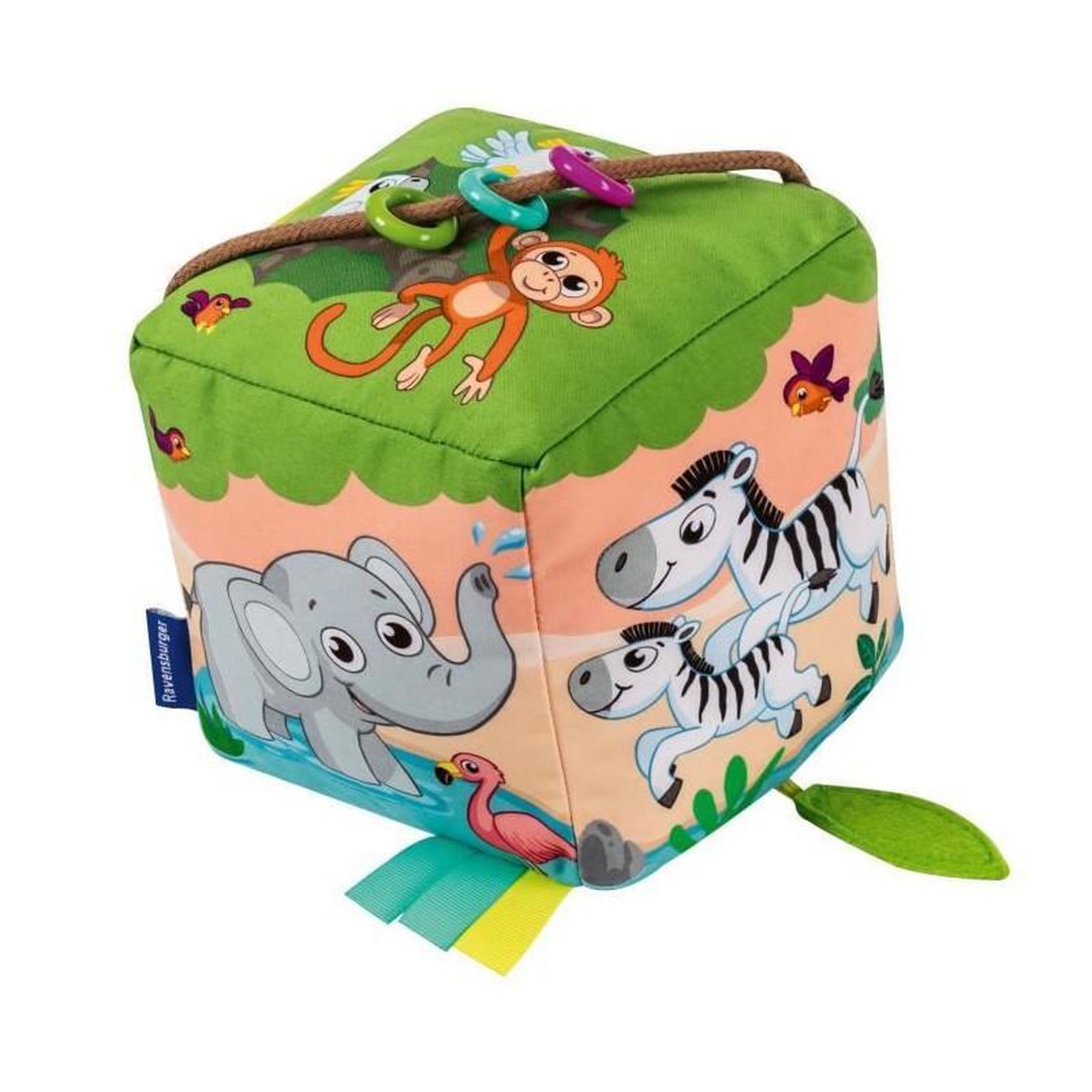 Voir la diapositive 3 : RAVENSBURGER Ravensburger -PLAY + - Mon cube d'activités sonore les animaux sauvages - Des 6 mois - version française - 34009