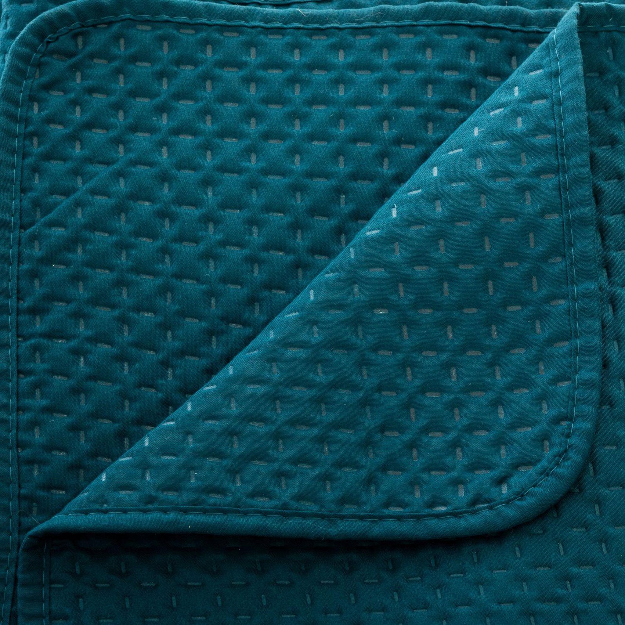 Voir la diapositive 5 : ATMOSPHERA Dessus de lit avec 2 taies d'oreillers tressés en polyester