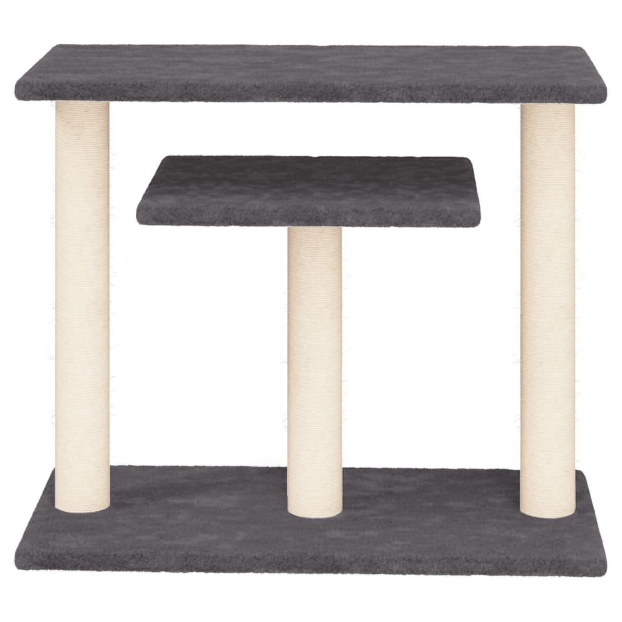 Voir la diapositive 3 : VIDAXL Arbres a chat avec plates-formes gris fonce 62,5 cm