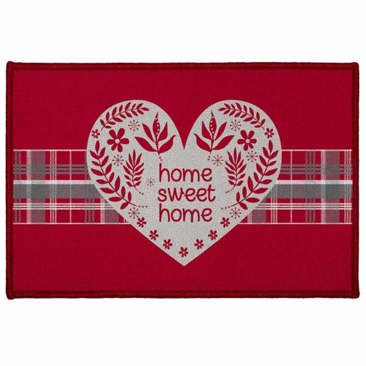 Paris Prix Tapis d'Entrée  Sweet Heart  40x60cm Rouge