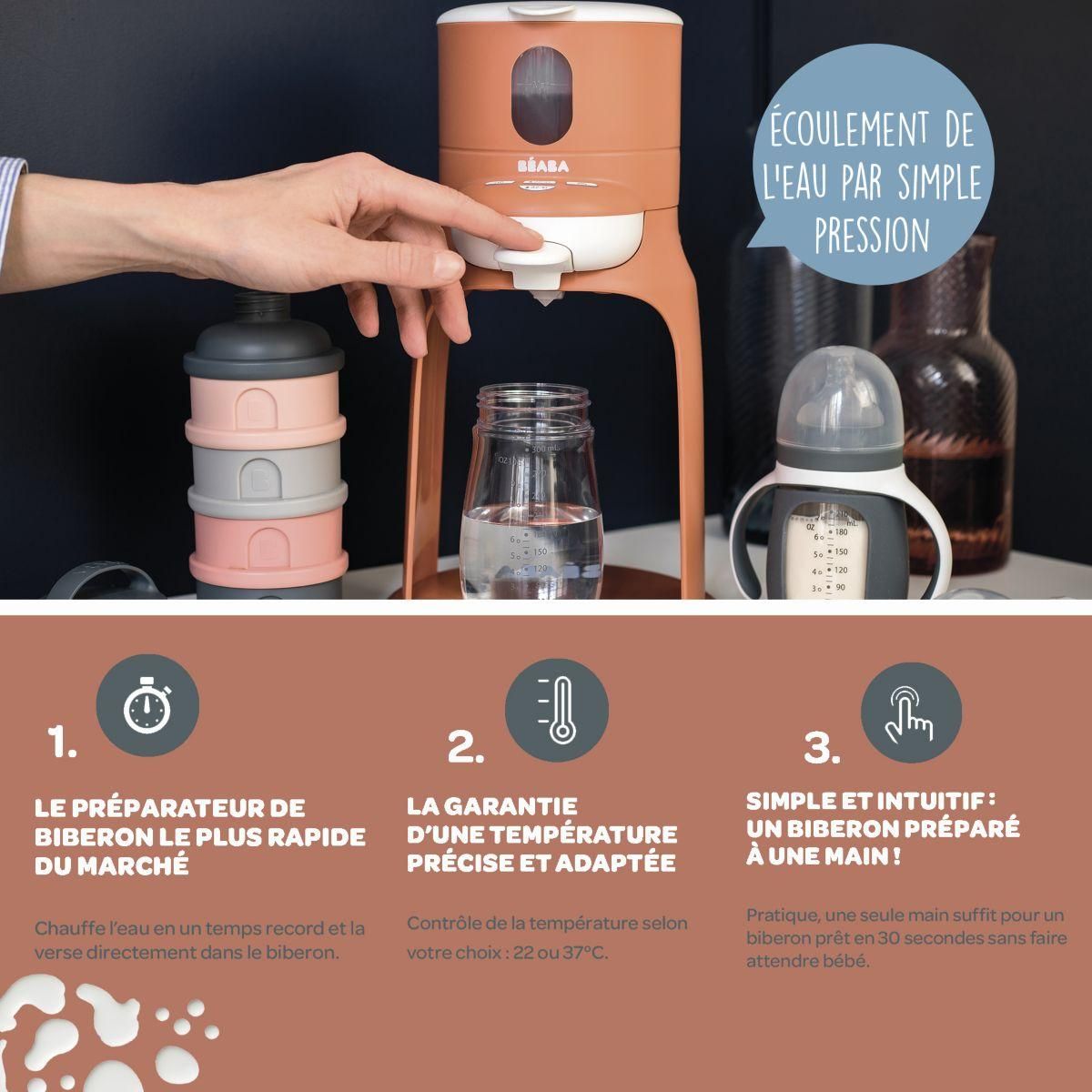 BEABA Préparateur biberon Bib Expresso New Terracotta