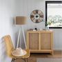 Voir la diapositive 4 : ATMOSPHERA Lampadaire Trépied en Bois  Elva  143cm Beige