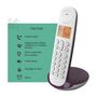 Voir la diapositive 6 : Logicom Téléphone fixe sans fil - LOGICOM - DECT ILOA 150 SOLO - Aubergine - Sans répondeur