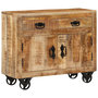 Voir la diapositive 1 : VIDAXL Buffet 80x30x65 cm bois de manguier brut massif