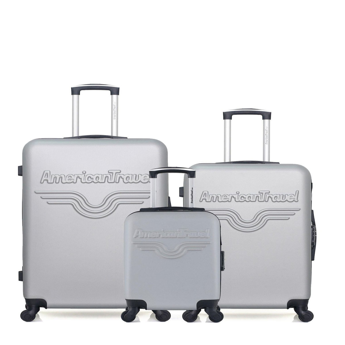 AMERICAN TRAVEL AMERICAN TRAVEL - LOT DE 3 - Valises grand format, weekend et cabine XXS CHELSEA