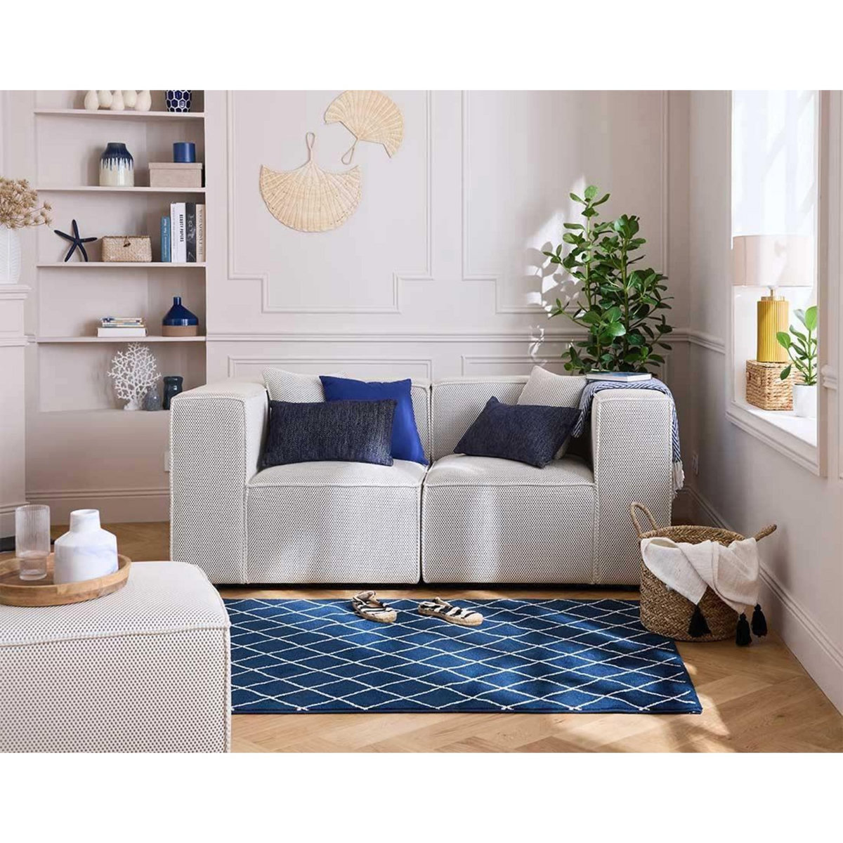 LISA DESIGN Arty - canapé modulable 2 places - en tissu mailles 3d