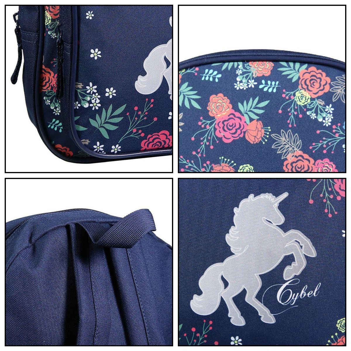 Bagtrotter BAGTROTTER Sac à dos 31 cm avec poche maternelle Cybel Cheval Licorne Bleu