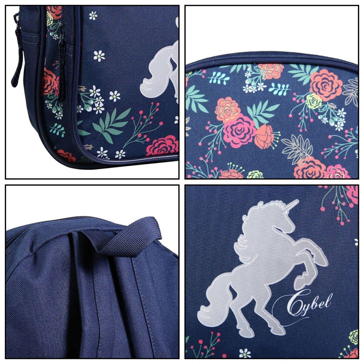 Bagtrotter BAGTROTTER Sac à dos 31 cm avec poche maternelle Cybel Cheval Licorne Bleu