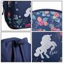 Voir la diapositive 6 : Bagtrotter BAGTROTTER Sac à dos 31 cm avec poche maternelle Cybel Cheval Licorne Bleu