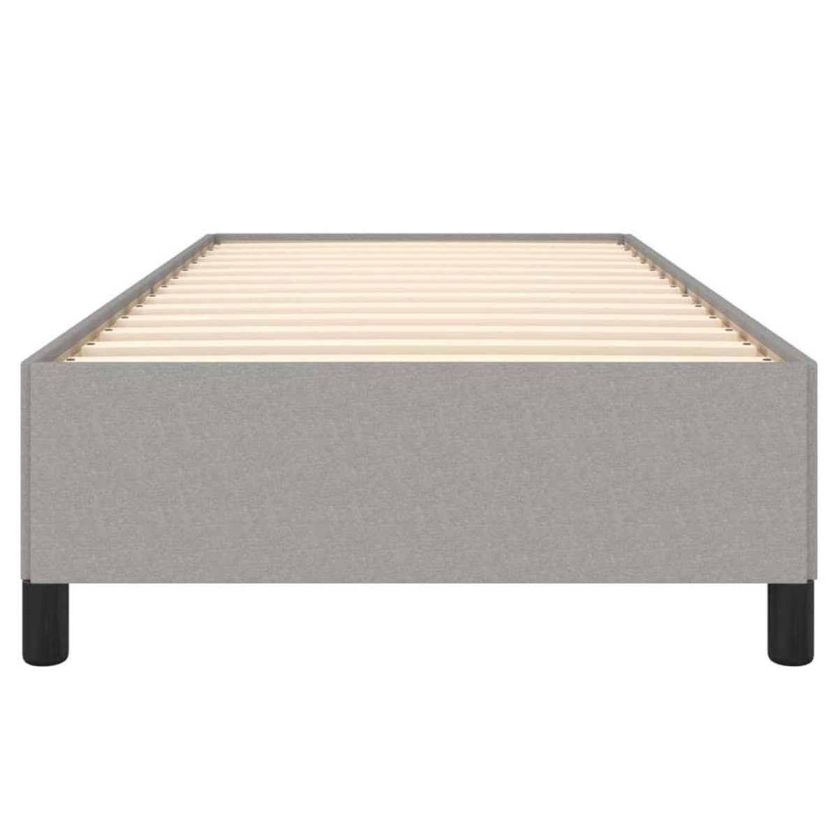 VIDAXL Cadre de lit sans matelas gris clair 90x190 cm tissu