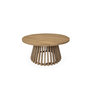 Voir la diapositive 1 : SWEEEK Table basse de jardin ronde en bois d'acacia. intérieur/extérieur Ø80cm