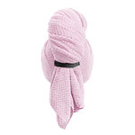 Paris Prix Serviette Microfibre Pour Cheveux  XXL  104cm Rose