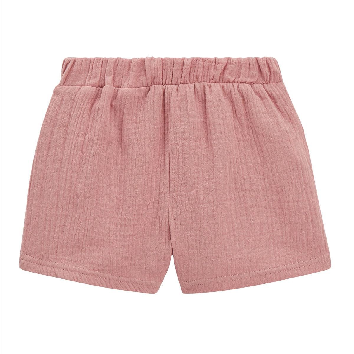 Petit Béguin Ensemble bébé t-shirt et short en gaze de coton Lipsi