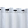 Voir la diapositive 3 : VIDAXL Rideau occultant et anneaux en metal 2pcs Blanc casse 140x175cm