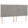 Voir la diapositive 5 : VIDAXL Sommier a lattes de lit et matelas Gris clair 200x200cm Velours