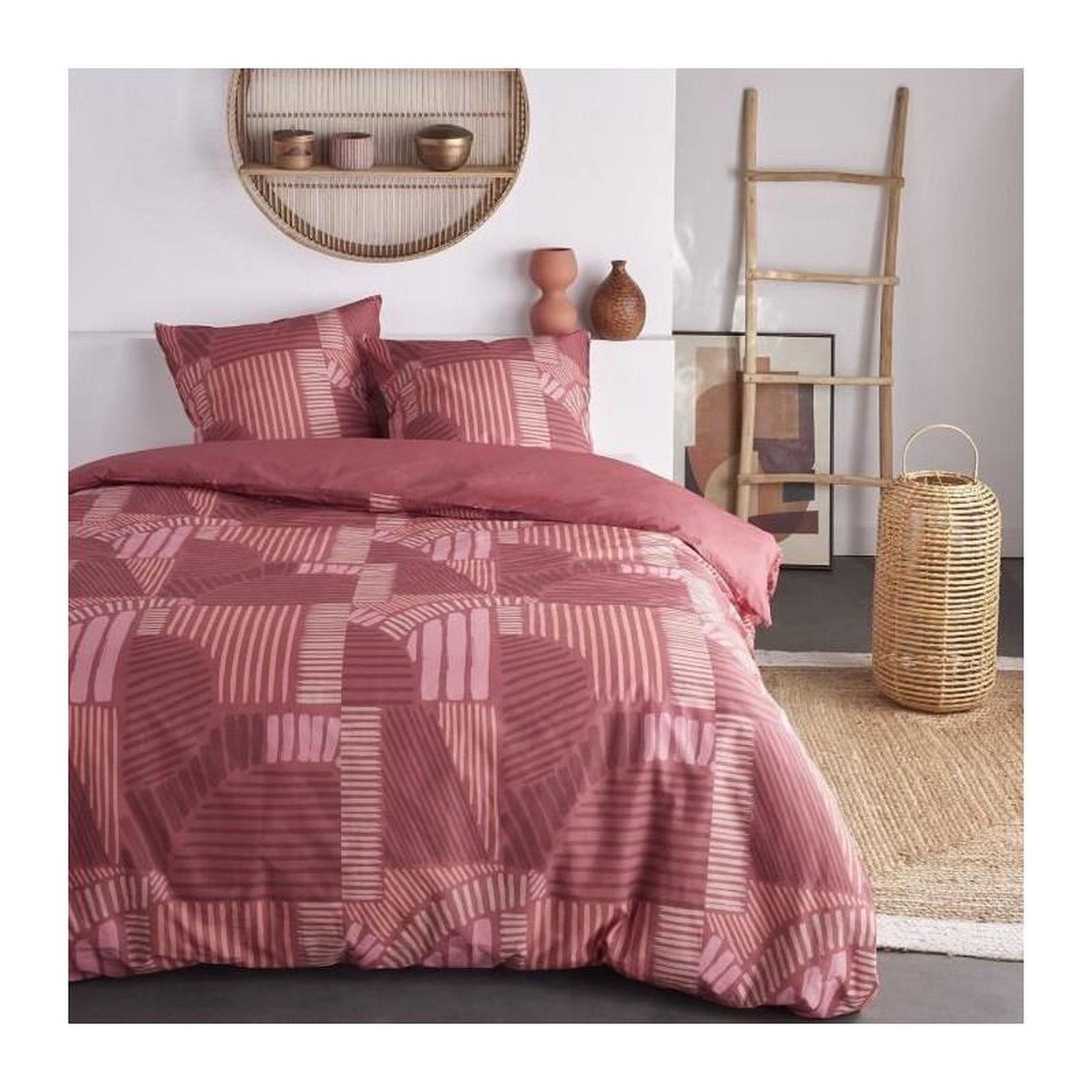 Today Parure de lit 2 personnes - TODAY - Sunshine 15.2 - 220 x 240 cm - 100% Coton imprimé