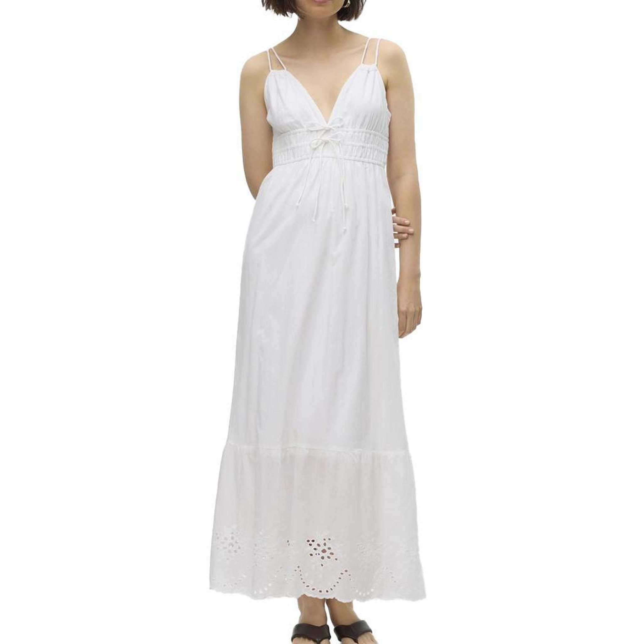 Vero Moda Robe Blanche Femme Vero Moda Gella. Coloris disponibles : Blanc