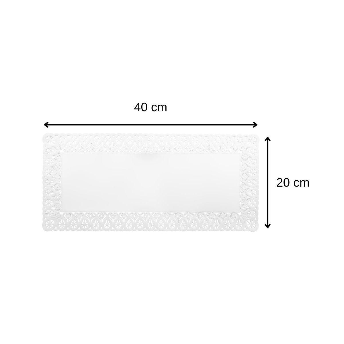 ZENKER Lot de 15 napperons papier rectangulaires pour cakes Zenker