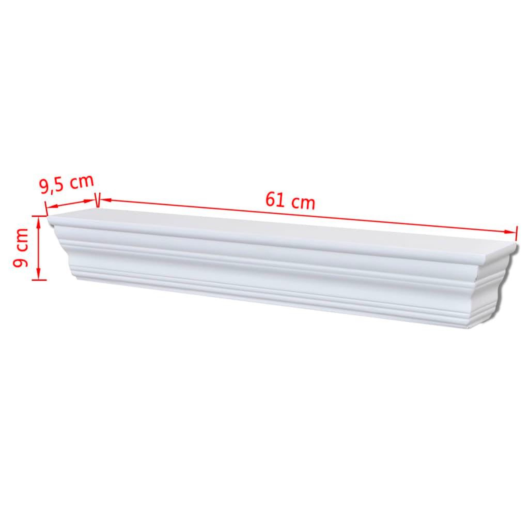 Voir la diapositive 6 : VIDAXL Etageres murales aaliyah 2 pcs blanc