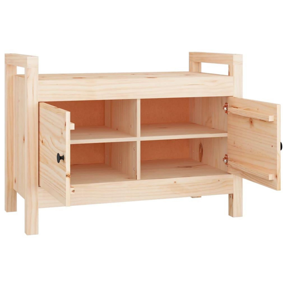 VIDAXL Banc d'entree 80x40x60 cm Bois de pin massif