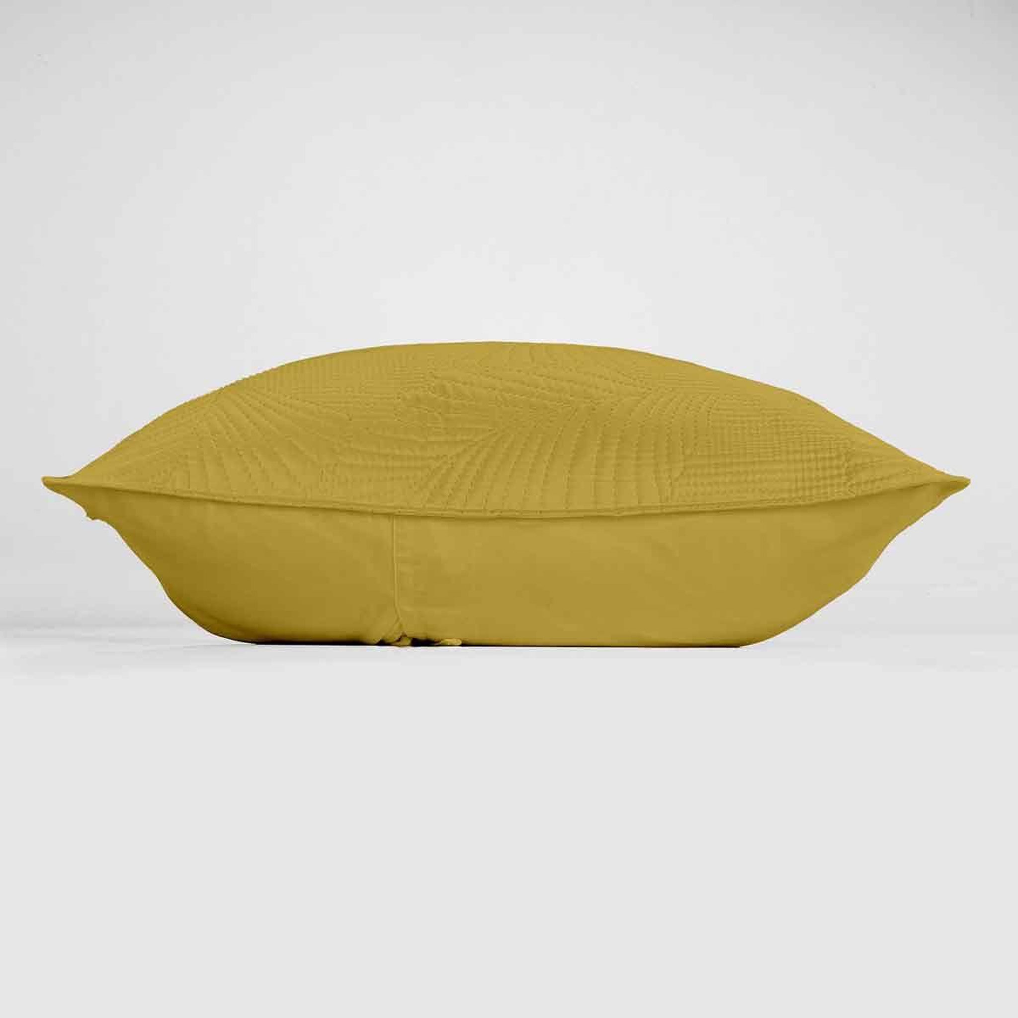 Voir la diapositive 2 : Douceur d'Intérieur Housse de coussin  palombine  60x60cm ocre