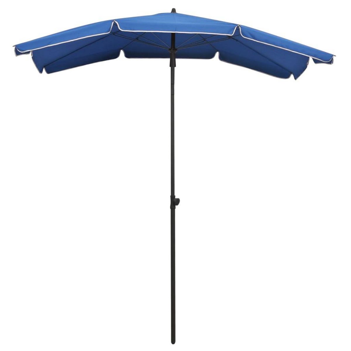 VIDAXL Parasol de jardin avec mat 200x130 cm bleu azure