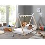 Voir la diapositive 3 : Paris Prix Lit Enfant Design  Tipi  90x200cm Blanc