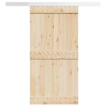 VIDAXL Kit de quincaillerie de porte coulissante alliage d'aluminium