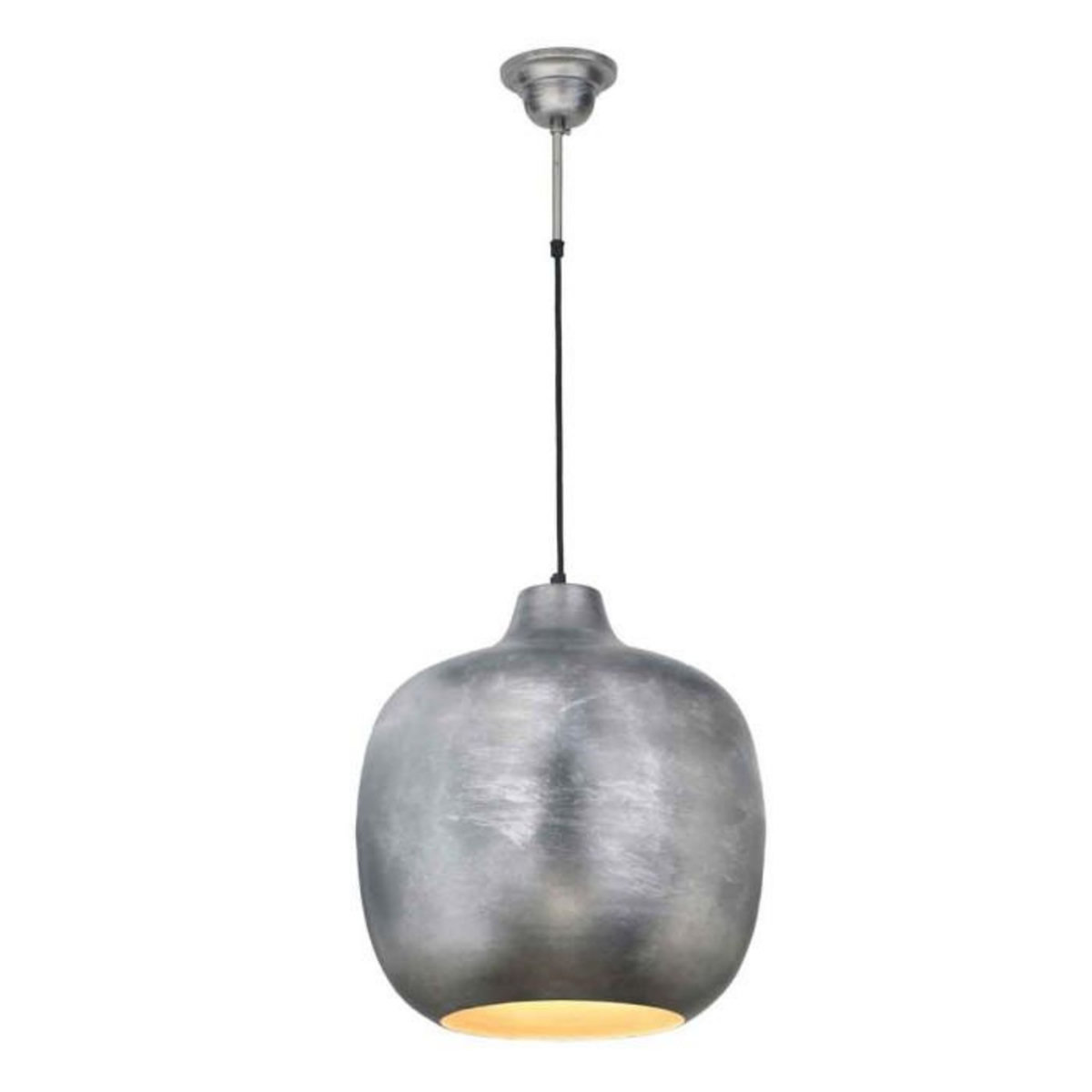 Paris Prix Lampe Suspension Vintage  Salyer  43cm Argent