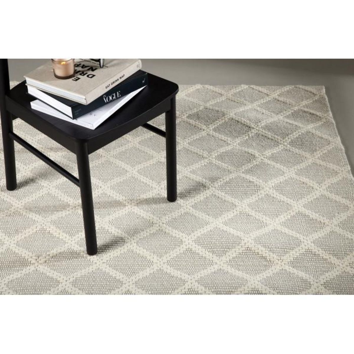 Paris Prix Tapis Déco en Laine  Cloudy  160x230cm Blanc Cassé