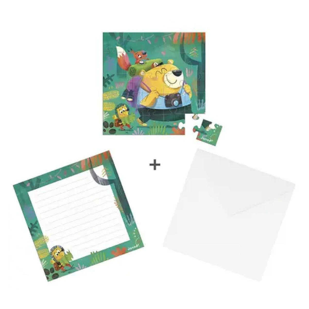 Juratoys-Janod Carte Cadeau Puzzle 25 Pieces Randonnee