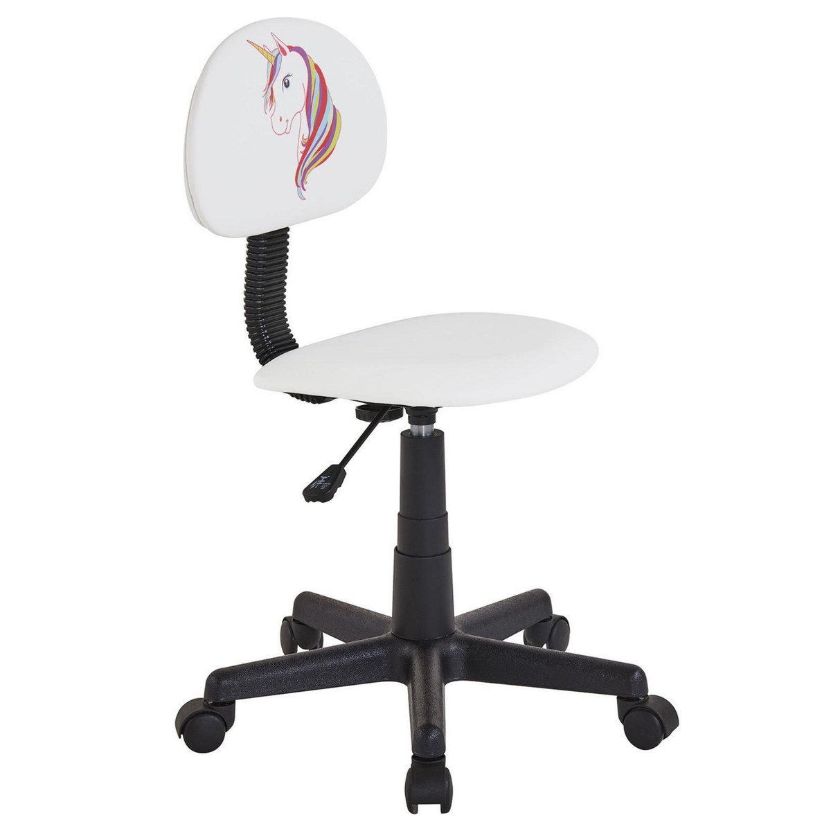 IDIMEX Chaise de bureau pour enfant UNICORN, revêtement synthétique avec motif licorne