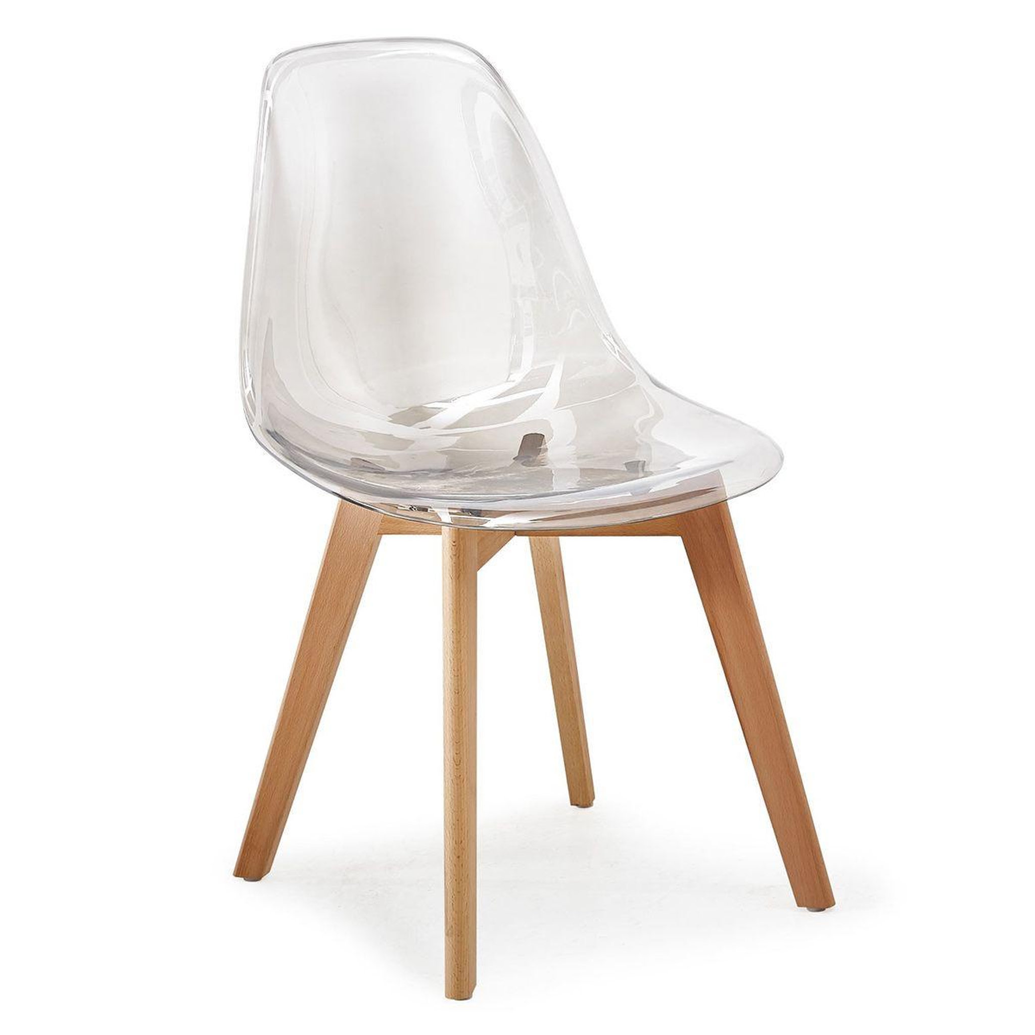 Voir la diapositive 2 : Paris Prix Lot de 2 Chaises Scandinaves  Vik  80cm Transparent