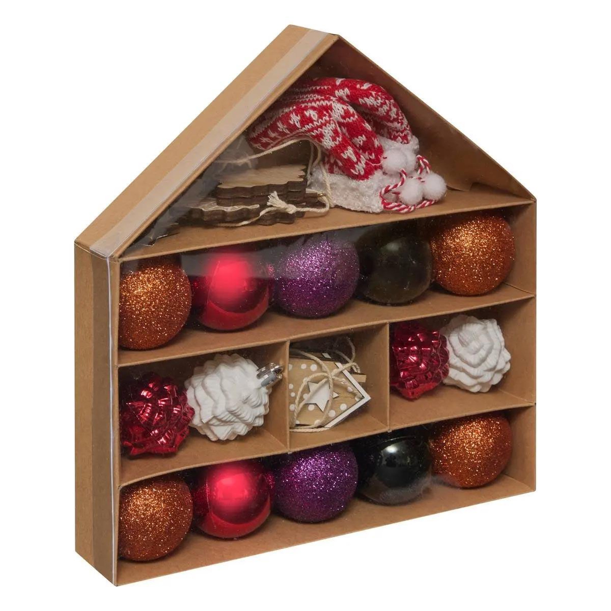ATMOSPHERA Kit 28 pièces déco de noël  gnome  25cm multicolore