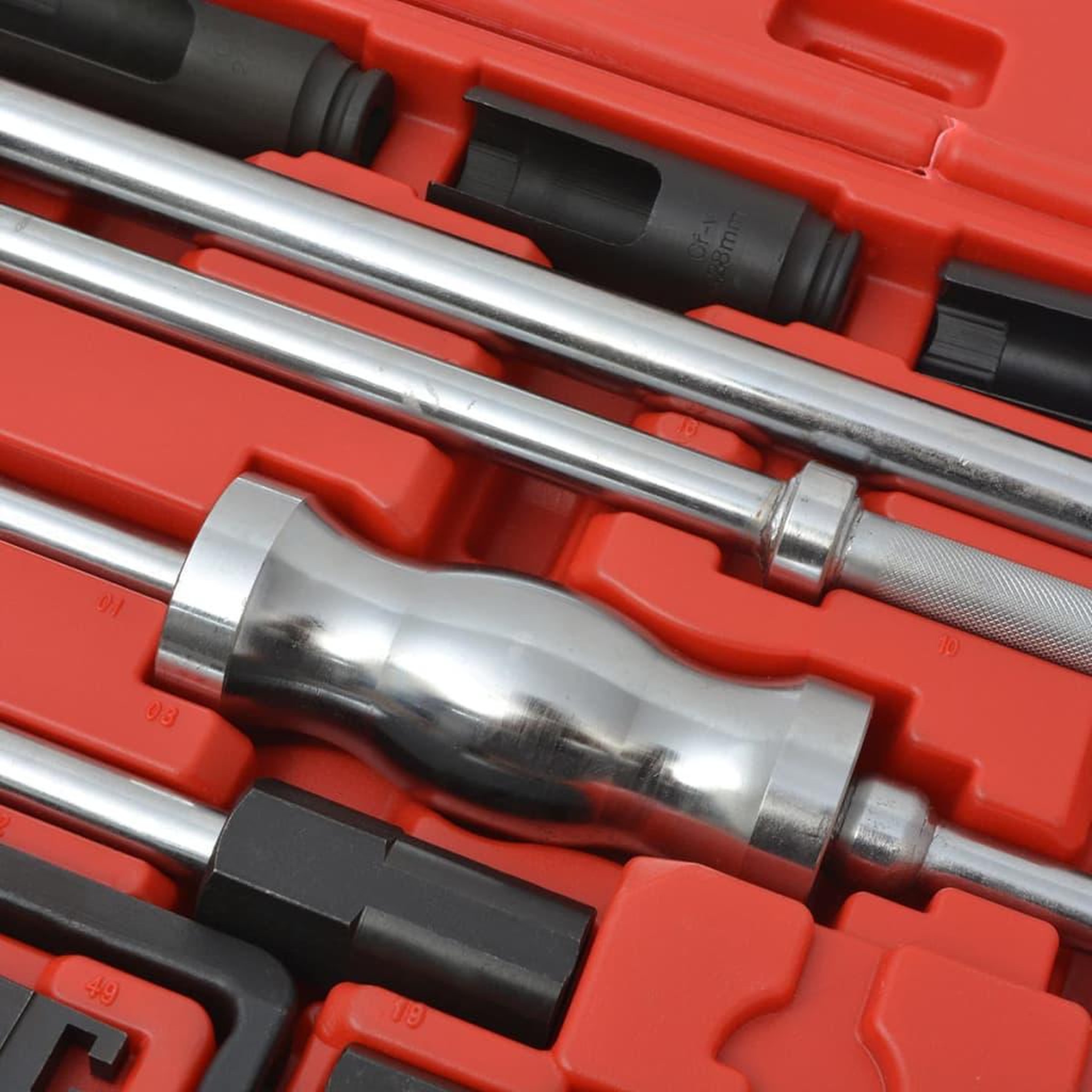 Voir la diapositive 3 : VIDAXL Jeu d'extracteurs d'injecteur diesel acier