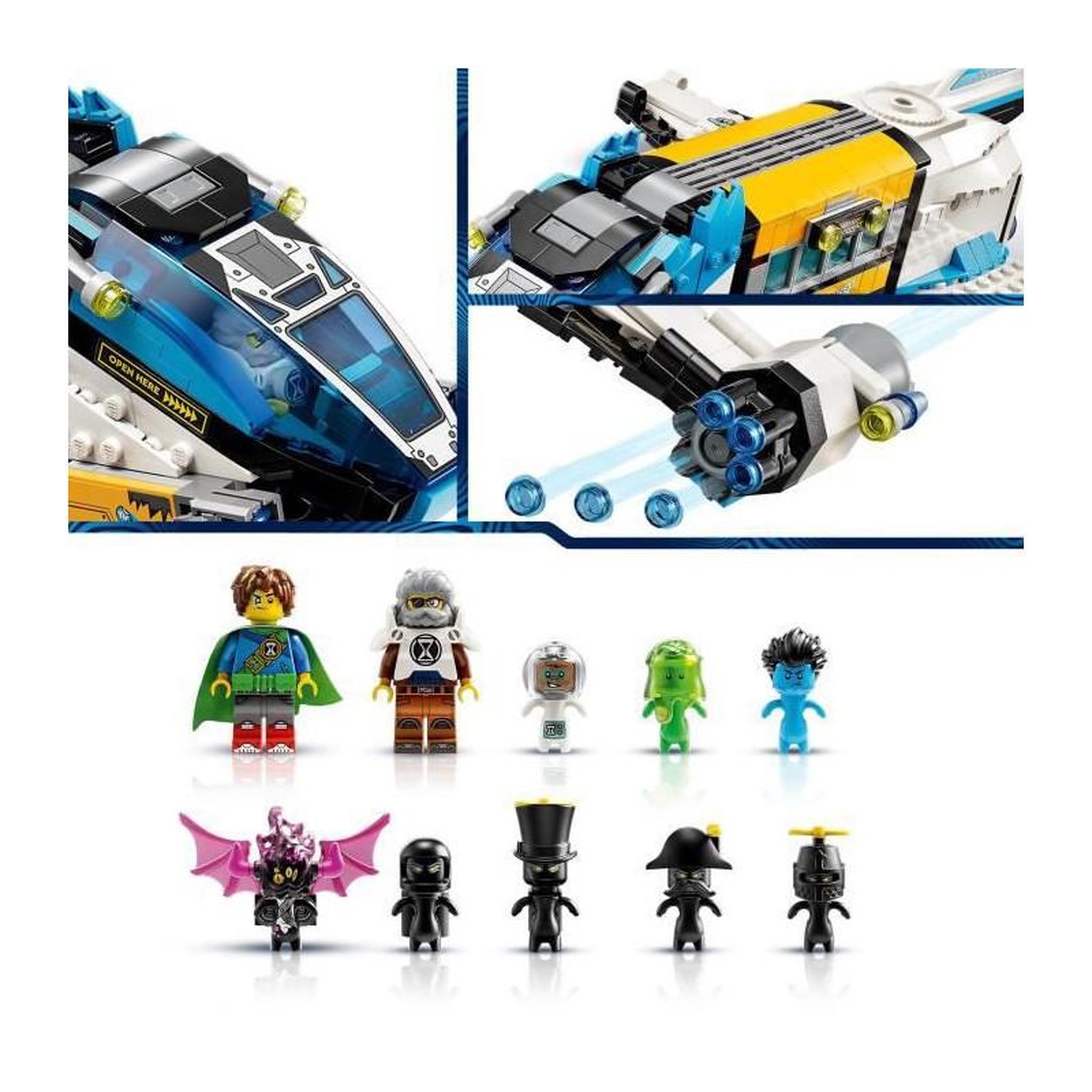 Voir la diapositive 4 : LEGO LEGO DREAMZzz 71460 Le Bus de l'Espace de M. Oz, Jouet de Vaisseau Spatiale 2-en-1, avec Z-Blob