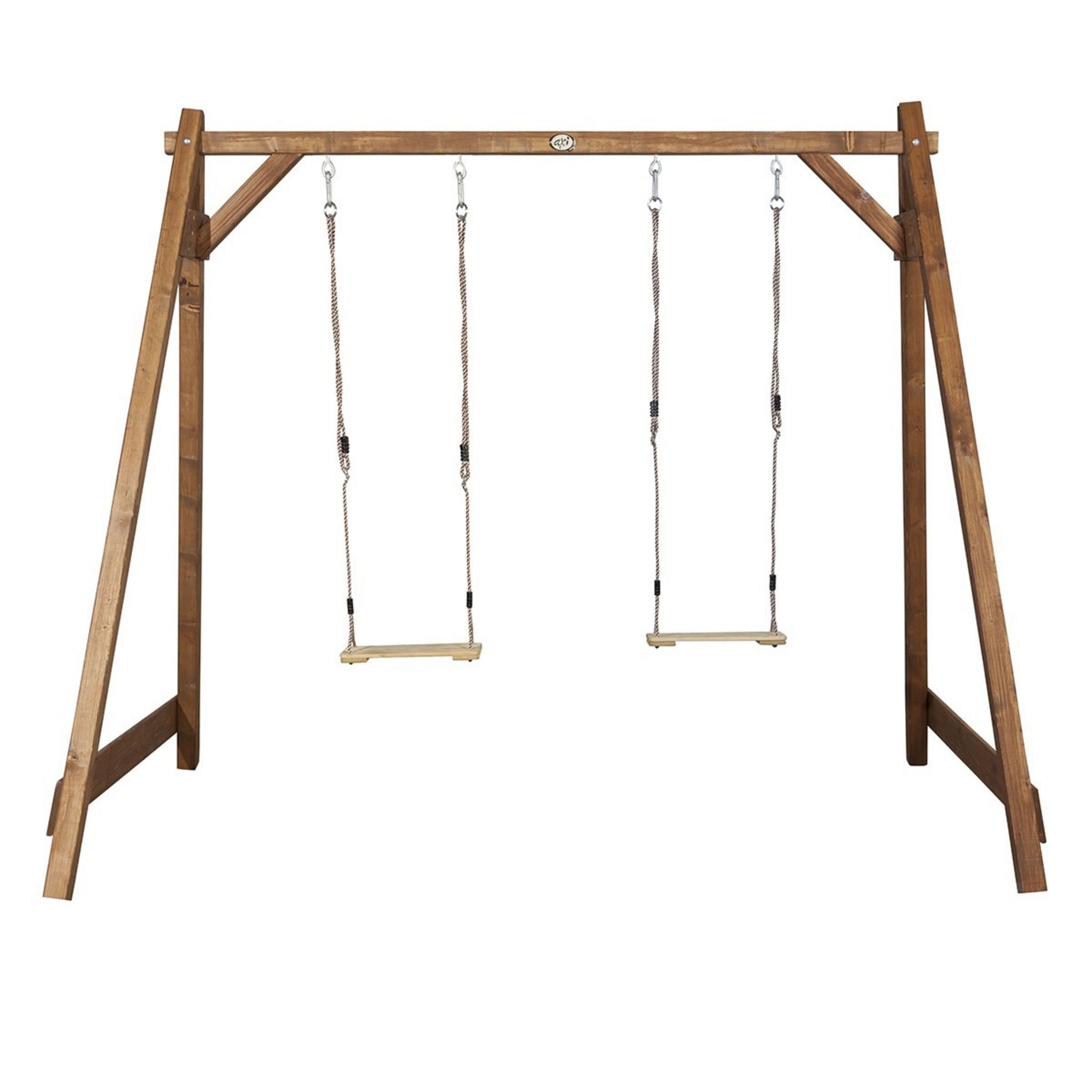 PRAGMA Portique balançoire-bois-H 2.07m- DOUBLE