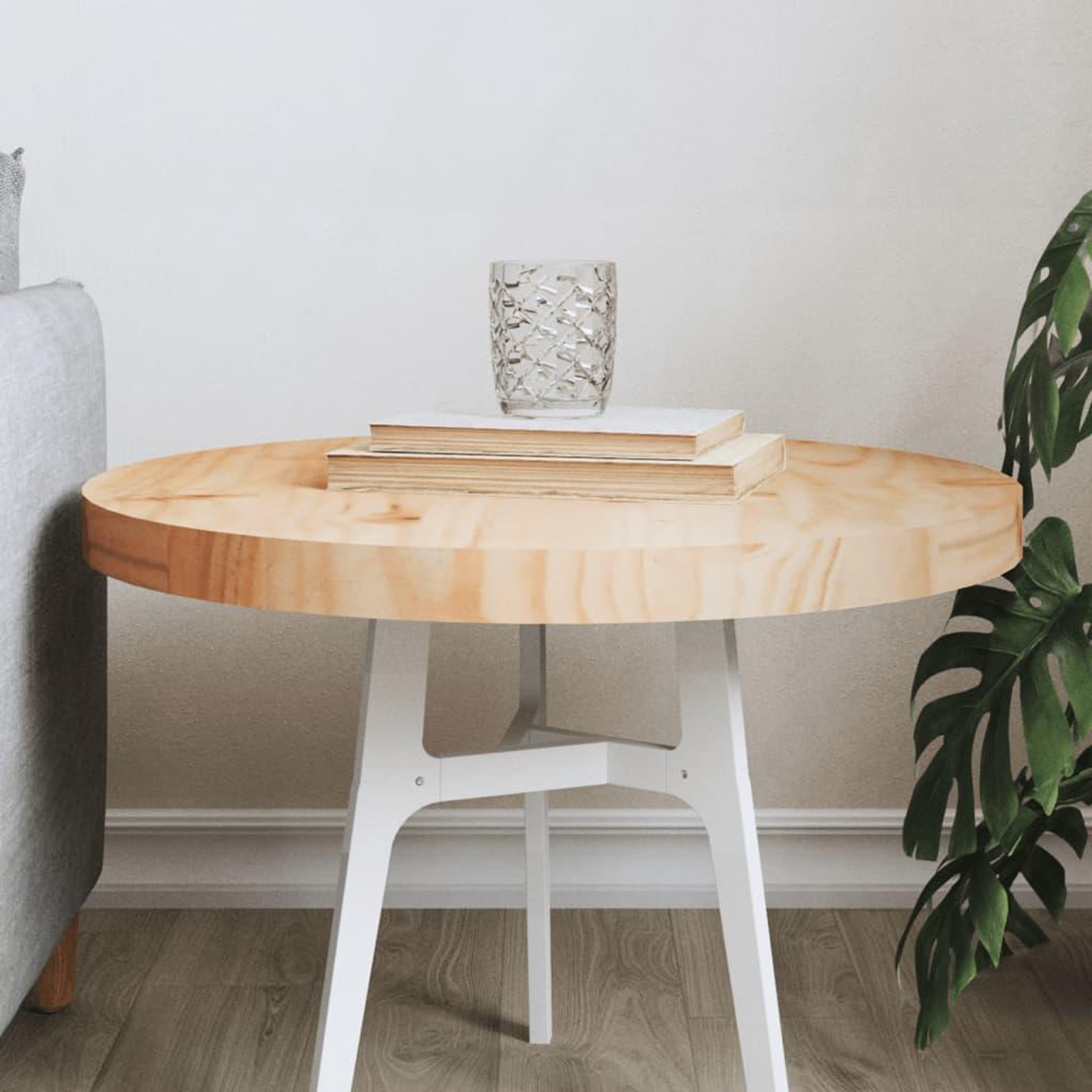 VIDAXL Dessus de table rond Ø50x3 cm bois de pin massif