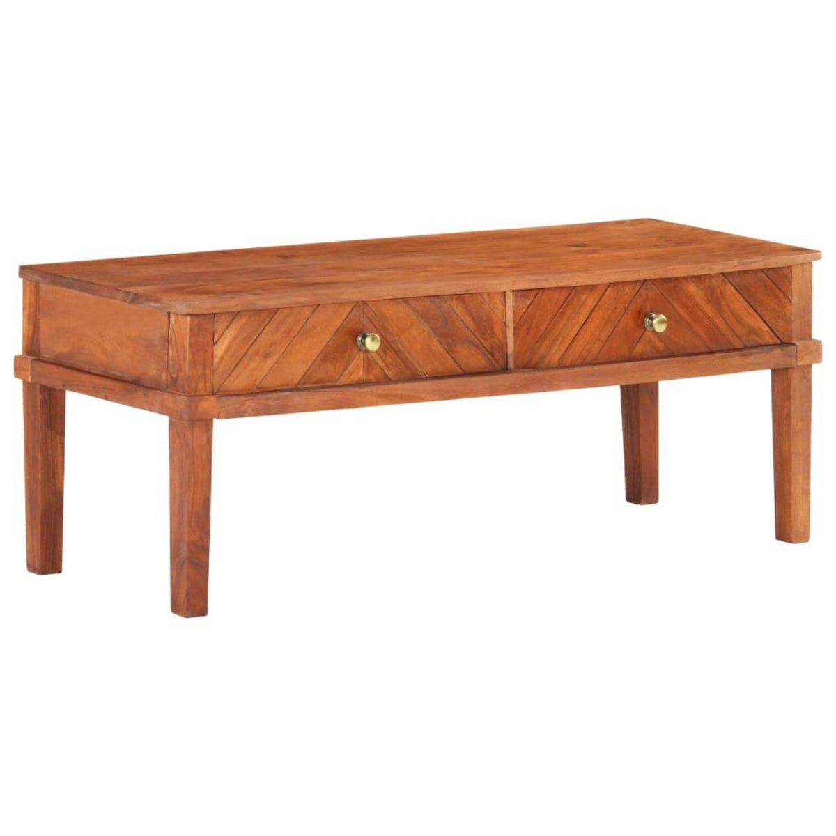 VIDAXL Meuble TV 110x40x41 cm Bois d'acacia massif