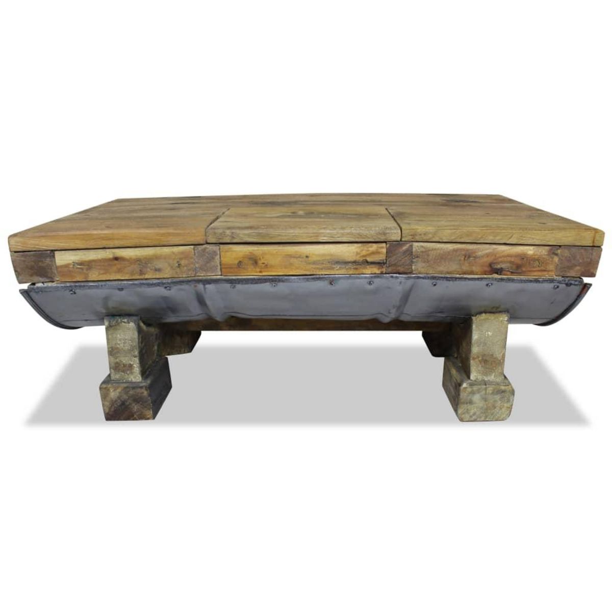 VIDAXL Table basse bois de recuperation melange 90x50x35 cm